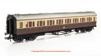 R40469 Hornby GWR Collett Bow Ended Corridor 3rd Coach number 5017 - GWR Chocolate & Cream - era 3